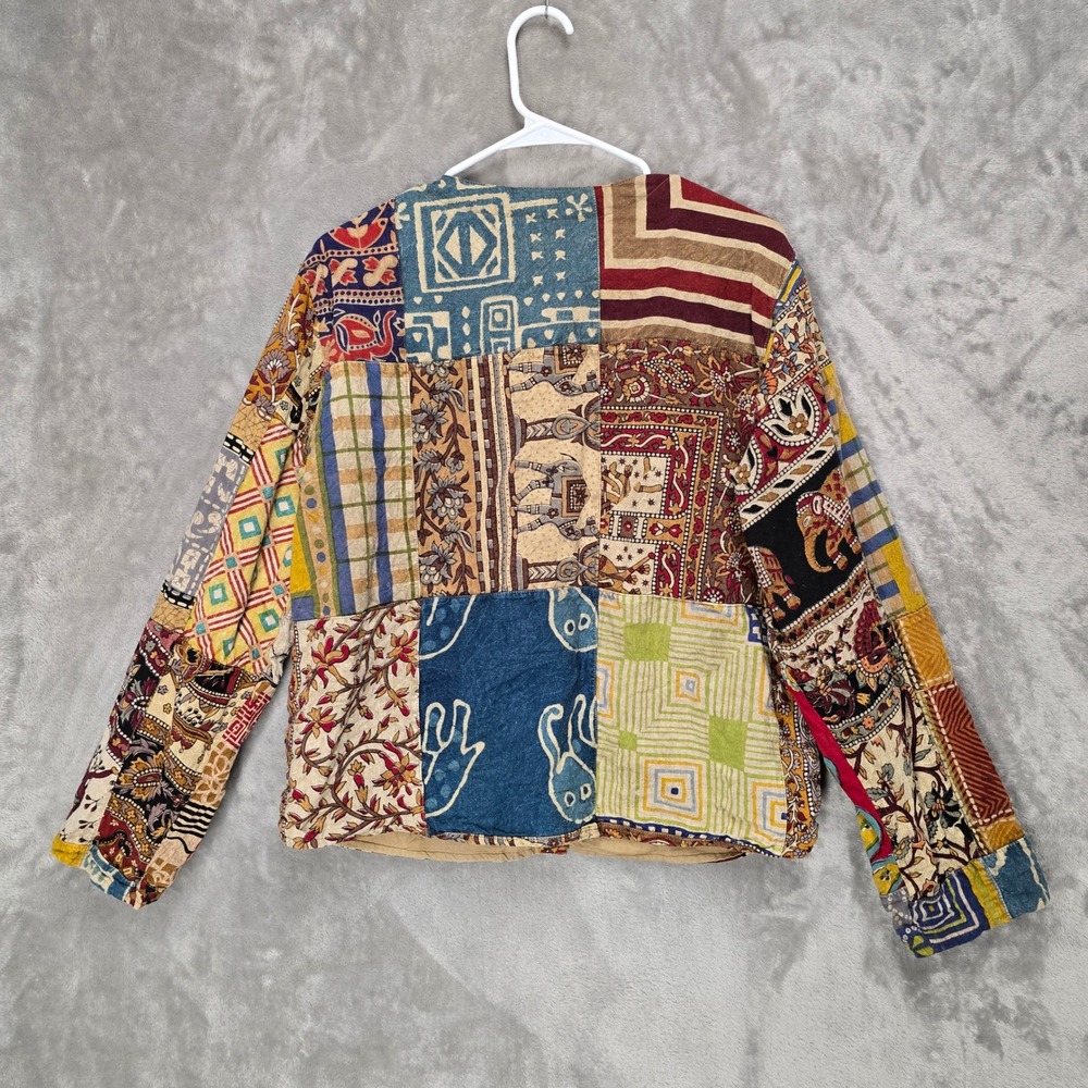 Sacred Threads Women's Medium Large Patchwork Jac… - image 3